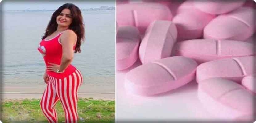 صورة الراقصة &quot;سما المصري&quot; على علب الفياغرا النسائية
